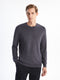 Crew Neck Long Sleeve Men's Tricot Sweater